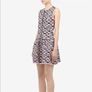 Maje Ananas Zip front printed dress